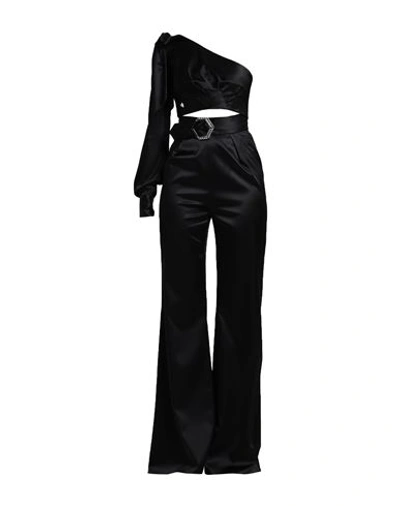 Shop Philipp Plein Woman Co-ord Black Size Xl Silk, Elastane