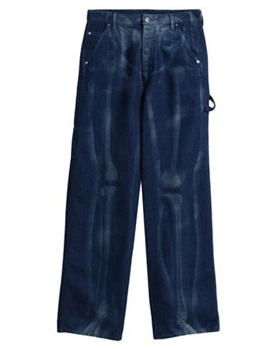 Shop Off-white Man Jeans Blue Size 32 Cotton