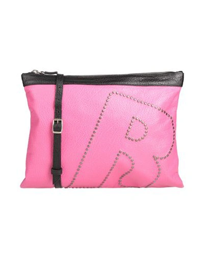 Shop Rucoline Woman Cross-body Bag Fuchsia Size - Soft Leather In Pink