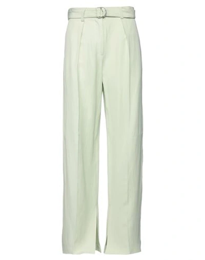 Shop Jil Sander Woman Pants Sage Green Size 4 Viscose, Linen
