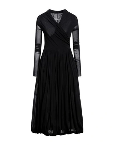 Philosophy Di Lorenzo Serafini Woman Midi Dress Black Size 10 Polyamide In Black