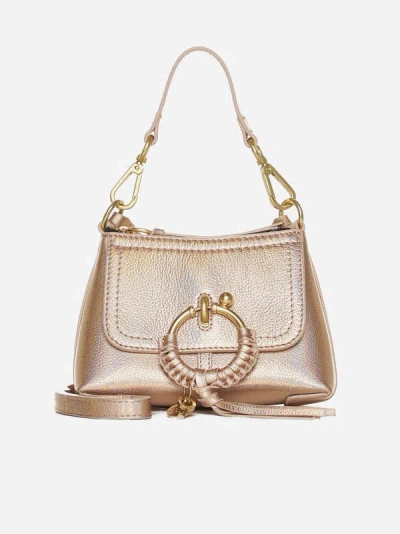 Shop See By Chloé Joan Leather Mini Bag In Golden Dust