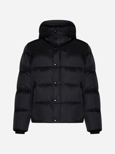 Shop Burberry Leeds Quilted Nylon Down Jacket In Black