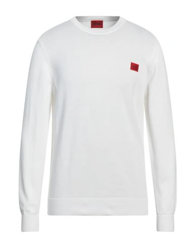 Shop Hugo Man Sweater White Size S Cotton