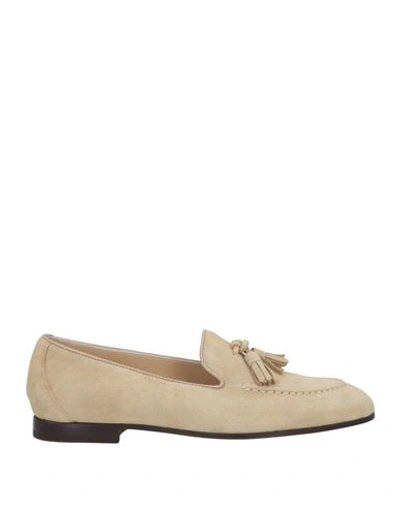 Shop Doucal's Woman Loafers Sand Size 8 Leather In Beige