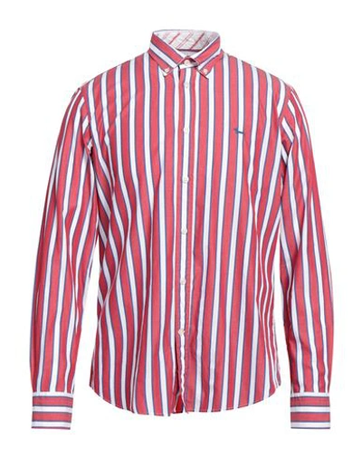 Shop Harmont & Blaine Man Shirt Red Size L Cotton