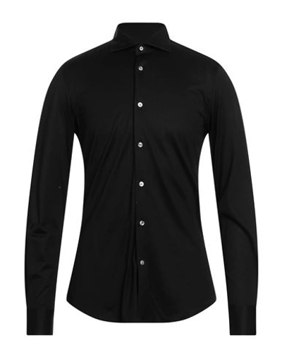 Shop Pal Zileri Man Shirt Black Size 17 ½ Cotton
