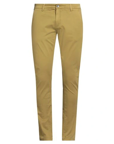 Shop Pharley - New York Man Pants Mustard Size 34 Cotton, Elastane In Yellow