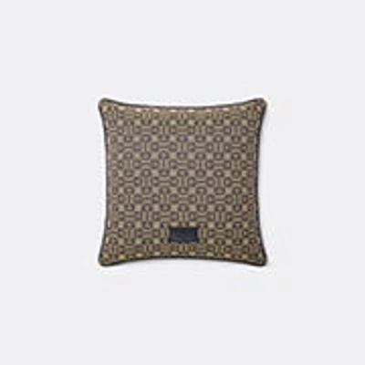 Gucci Horsebit-jacquard Leather Cushion (42cm X 42cm) In Multicolor