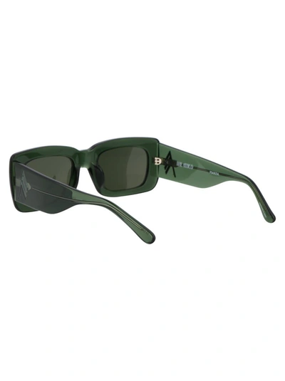 Shop Attico The  Sunglasses In 013 Green Green Green