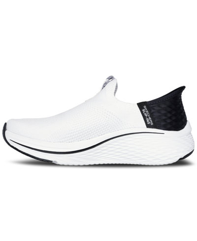 Shop Skechers Women's Slip-ins Max Cushioning Elite 2.0 Athletic Running Sneakers From Finish Line In White,black