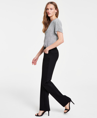 Anne Klein Straight-leg Bowie Pant In Distant Mountain