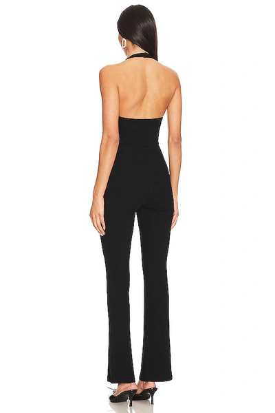 Superdown Dela Lace Up Jumpsuit In Black
