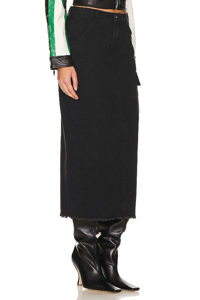 Shop Superdown Nicolette Cargo Skirt In Vintage Black