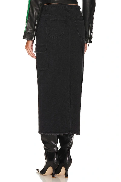 Shop Superdown Nicolette Cargo Skirt In Vintage Black