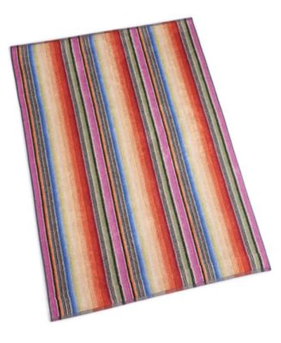 Shop Missoni Archie Cotton Bath Towels In Nero Multicolor