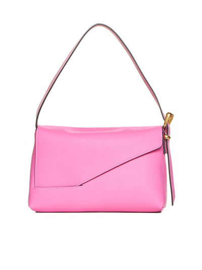 Shop Wandler Oscar Baguette Bag In Pink
