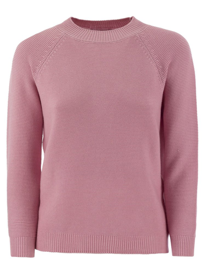 Shop Weekend Max Mara Linz Crewneck Relaxed Fit Jumper In Pink