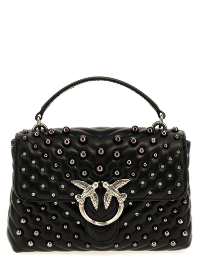 Shop Pinko Mini Lady Love Top Handle Bag In Black