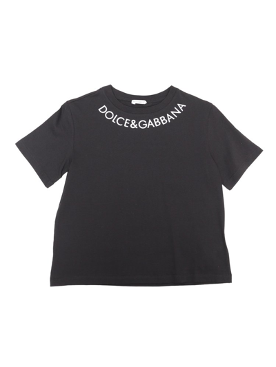 Shop Dolce & Gabbana Kids Logo In Black