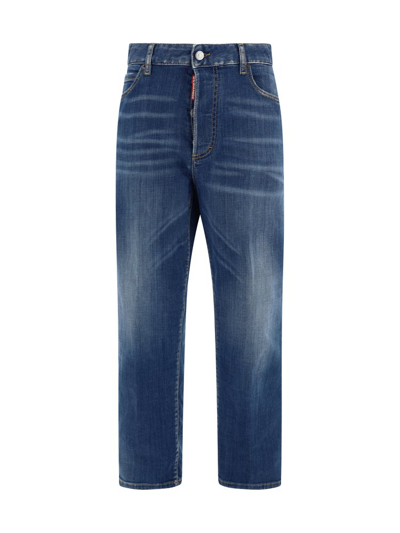 Shop Dsquared2 Medium Clean Wash Cool Girl Jeans In Blue