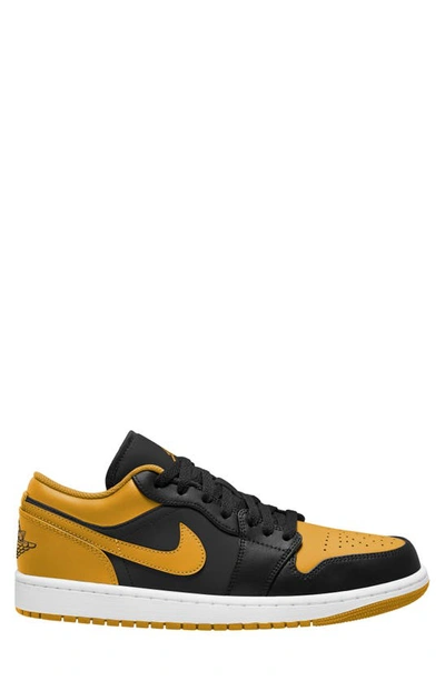 Shop Jordan Air  1 Low Sneaker In Black/ Yellow Ochre/ White