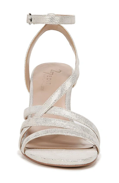 Shop 27 Edit Naturalizer Colette Strappy Sandal In Silver Leather