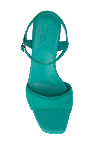 Shop 27 Edit Naturalizer Grace Ankle Strap Sandal In Jade Green Suede