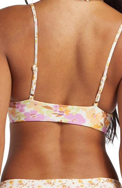 Shop Billabong Sungazers Reversible Bikini Top In Multi