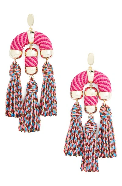 Kendra scott pink sale tassel earrings