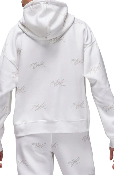 Shop Jordan Brooklyn Heroes Oversize Fleece Hoodie In White