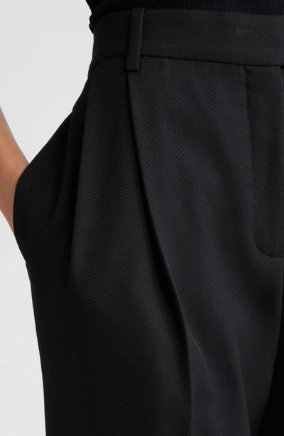 Partow Bacall Cotton Twill Pants In Black