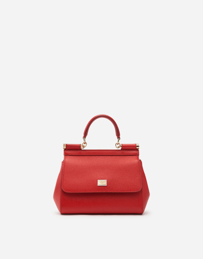Dolce & Gabbana Sicily Medium Bag In Red