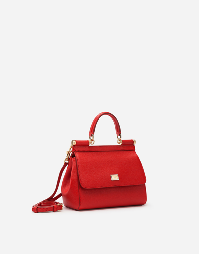 Dolce & Gabbana Sicily Medium Bag In Red