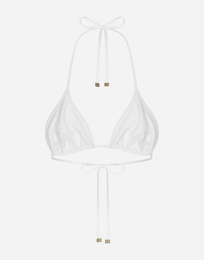 Shop Dolce & Gabbana Triangolo Scorrevole In White