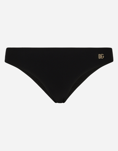 Dolce & Gabbana Women's Low-rise Bikini Bottom In ブラック
