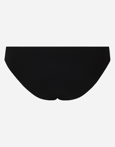 Dolce & Gabbana Women's Low-rise Bikini Bottom In ブラック