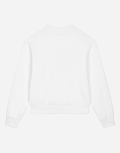Dolce & Gabbana Jersey Sweatshirt With Dg Logo Print