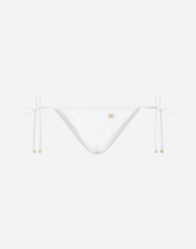 Shop Dolce & Gabbana Tanga In White