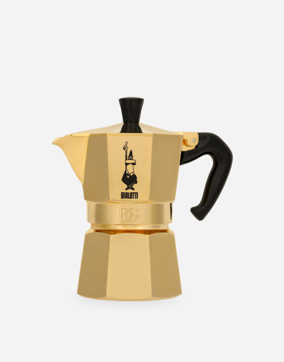Dolce & Gabbana Moka 3 Tazze Oro 24k In Multicolor