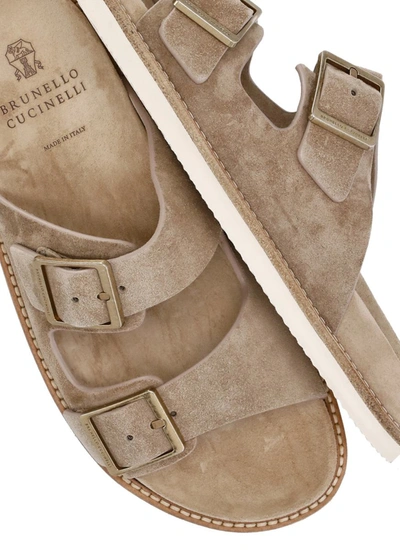 Shop Brunello Cucinelli Sandals Beige