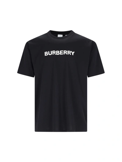 Shop Burberry T-shirts And Polos In Black