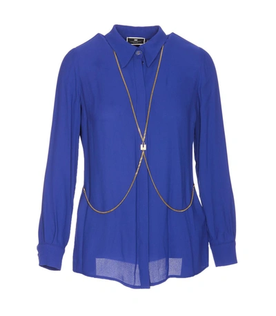 Shop Elisabetta Franchi Shirts In Blue