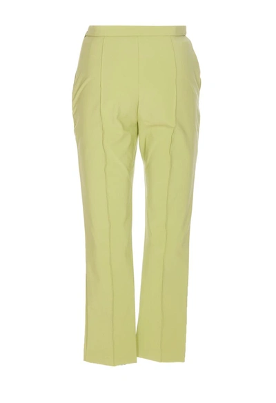 Shop Elisabetta Franchi Trousers In Green