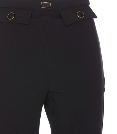 Shop Elisabetta Franchi Trousers In Black