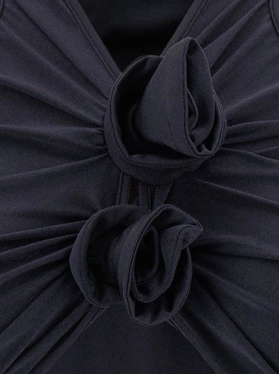 Shop Coperni Flower Top In Black