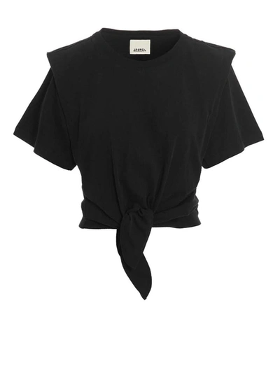 Shop Isabel Marant 'zeli Midi' T-shirt In Black
