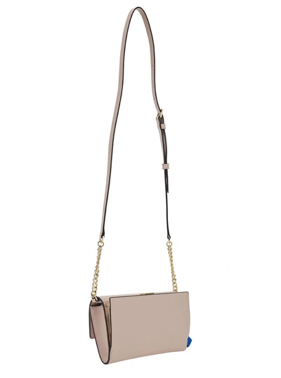 Shop Michael Michael Kors Pink Shoulder Bag With Logo Detail In Leather Woman