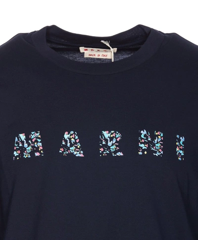 Shop Marni T-shirts And Polos In Blue