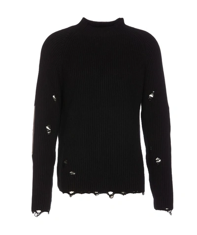 Shop Mm6 Maison Margiela Sweaters In Black